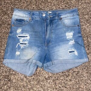 Denim Distressed Women's Shorts